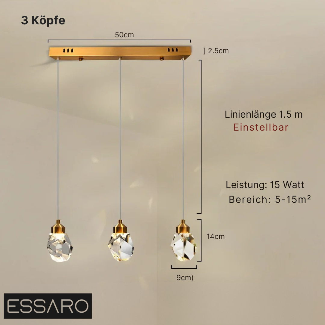 Elegante Kristallampe