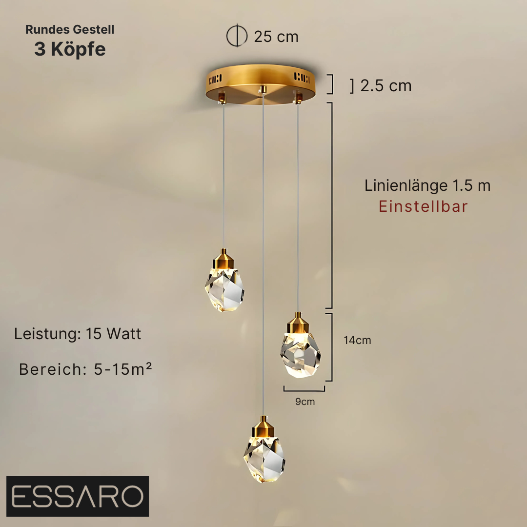 Elegante Kristallampe