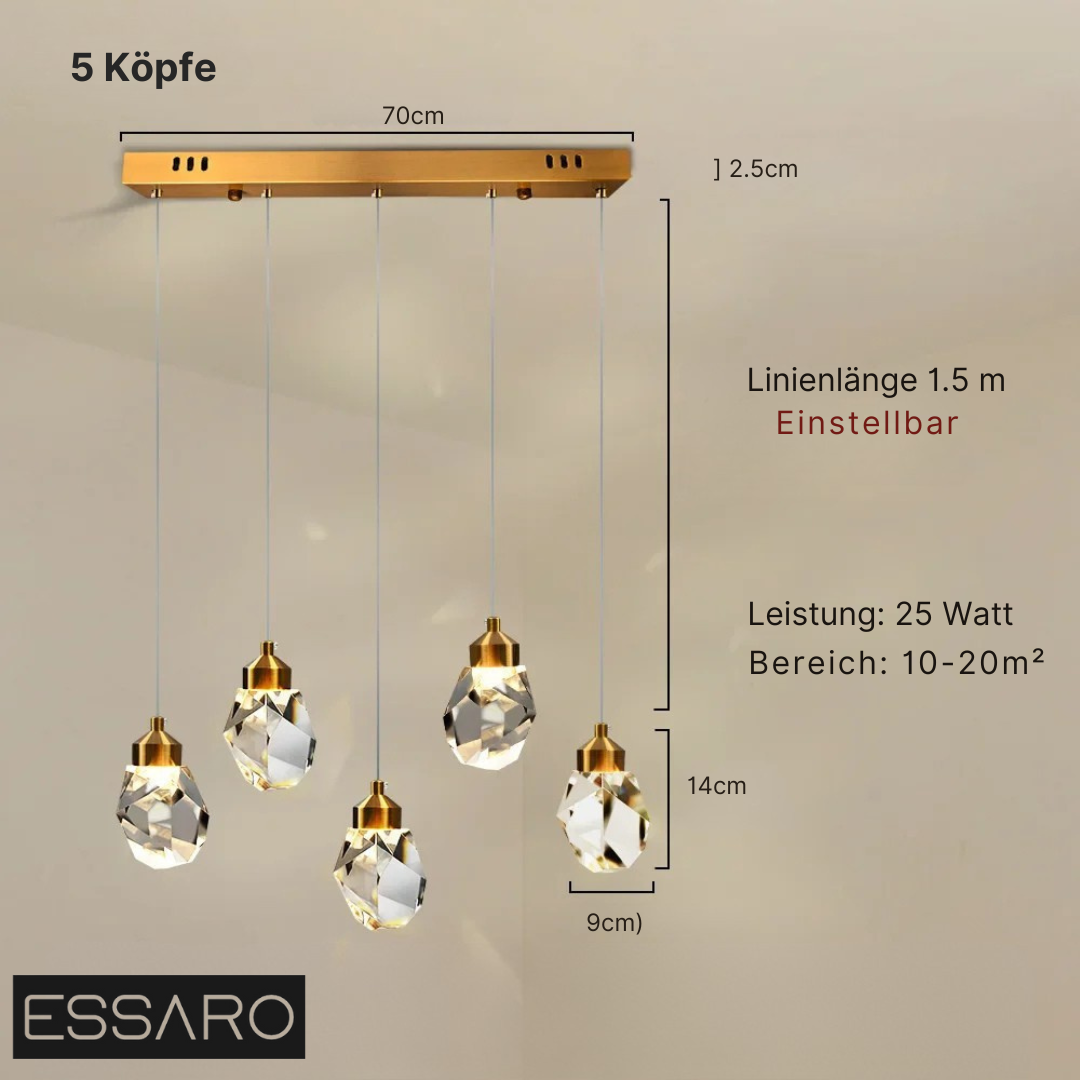Elegante Kristallampe