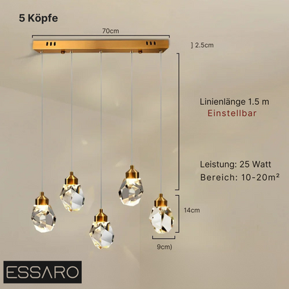 Elegante Kristallampe