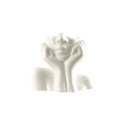 Vase Thinking Girl