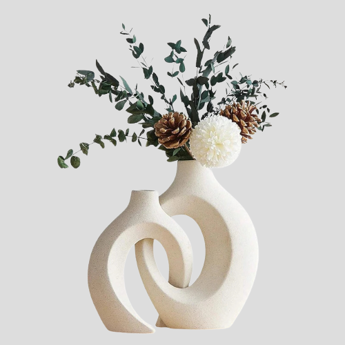 European Ceramic Vase Set